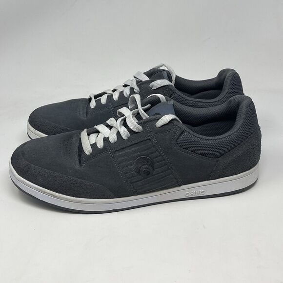 Osiris Sleak Sneakers Mens 12 Gray Suede Mesh Skateboarding Skate Grunge Shoes - Picture 2 of 16